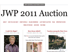 Tablet Screenshot of jwpauction2011.wordpress.com