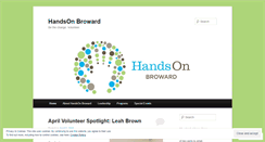 Desktop Screenshot of handsonbroward.wordpress.com