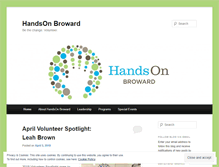 Tablet Screenshot of handsonbroward.wordpress.com