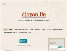 Tablet Screenshot of djoyonlife.wordpress.com