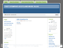 Tablet Screenshot of footstompin.wordpress.com