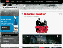 Tablet Screenshot of hiphopcult.wordpress.com