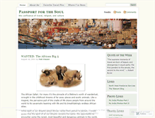 Tablet Screenshot of passportforthesoul.wordpress.com