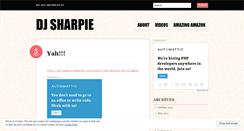 Desktop Screenshot of djsharpie.wordpress.com