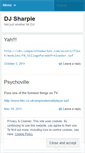 Mobile Screenshot of djsharpie.wordpress.com
