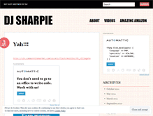 Tablet Screenshot of djsharpie.wordpress.com