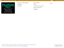 Tablet Screenshot of hummmagazine.wordpress.com