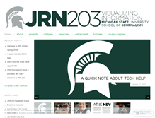 Tablet Screenshot of msujrn203.wordpress.com