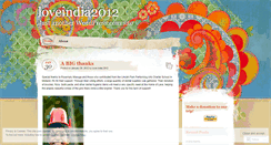 Desktop Screenshot of loveindia2012.wordpress.com