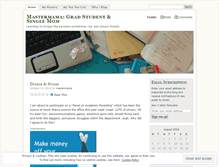 Tablet Screenshot of mastermama.wordpress.com
