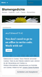 Mobile Screenshot of blumengedichte.wordpress.com
