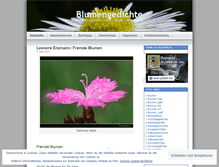 Tablet Screenshot of blumengedichte.wordpress.com