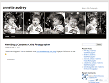 Tablet Screenshot of annetteaudrey.wordpress.com