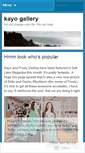 Mobile Screenshot of kayogallery.wordpress.com