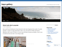 Tablet Screenshot of kayogallery.wordpress.com