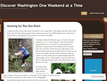 Tablet Screenshot of discoverwashingtononeweekendatatime.wordpress.com