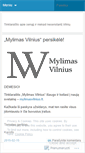 Mobile Screenshot of mylimasvilnius.wordpress.com