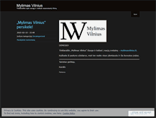 Tablet Screenshot of mylimasvilnius.wordpress.com