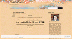 Desktop Screenshot of carolscards.wordpress.com