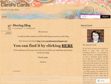 Tablet Screenshot of carolscards.wordpress.com