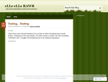 Tablet Screenshot of elleellerawr.wordpress.com