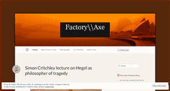 Desktop Screenshot of factoryaxe.wordpress.com