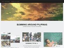 Tablet Screenshot of bummingaroundpilipinas.wordpress.com