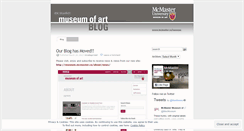 Desktop Screenshot of mcmastermuseum.wordpress.com