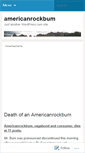 Mobile Screenshot of americanrockbum.wordpress.com