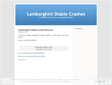 Tablet Screenshot of lamborghinidiablo.wordpress.com