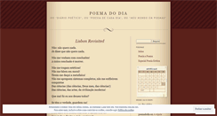 Desktop Screenshot of poemadodia.wordpress.com