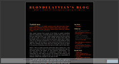 Desktop Screenshot of blondelatvian.wordpress.com