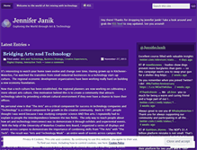 Tablet Screenshot of jenniferjanik.wordpress.com