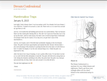 Tablet Screenshot of dreamconfessional.wordpress.com