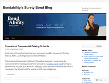 Tablet Screenshot of bondability.wordpress.com