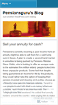 Mobile Screenshot of pensionsguru.wordpress.com