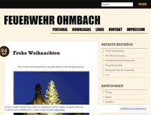 Tablet Screenshot of feuerwehrohmbach.wordpress.com