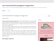 Tablet Screenshot of caramenyembuhkangangguantenggorokan.wordpress.com