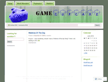 Tablet Screenshot of gamecupcake.wordpress.com