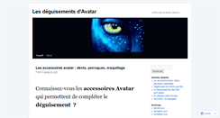 Desktop Screenshot of deguisementavatar.wordpress.com