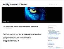 Tablet Screenshot of deguisementavatar.wordpress.com