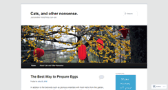 Desktop Screenshot of catsandothernonsense.wordpress.com