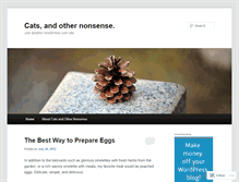 Tablet Screenshot of catsandothernonsense.wordpress.com