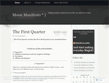 Tablet Screenshot of moonmanifesto.wordpress.com