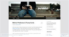 Desktop Screenshot of joyaddict.wordpress.com