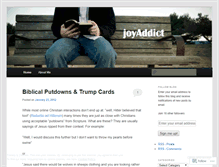 Tablet Screenshot of joyaddict.wordpress.com