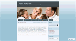 Desktop Screenshot of buildinghealthylives.wordpress.com