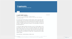 Desktop Screenshot of frugalosophy.wordpress.com