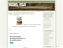 Tablet Screenshot of beisbolviejo.wordpress.com