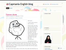 Tablet Screenshot of capmaniaenglish.wordpress.com
